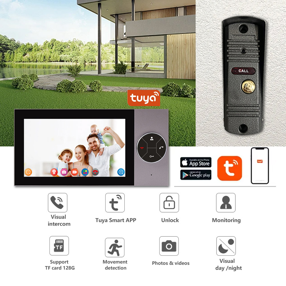 Wifi Doorbell Camera - Videocitofono IP con Schermo IPS da