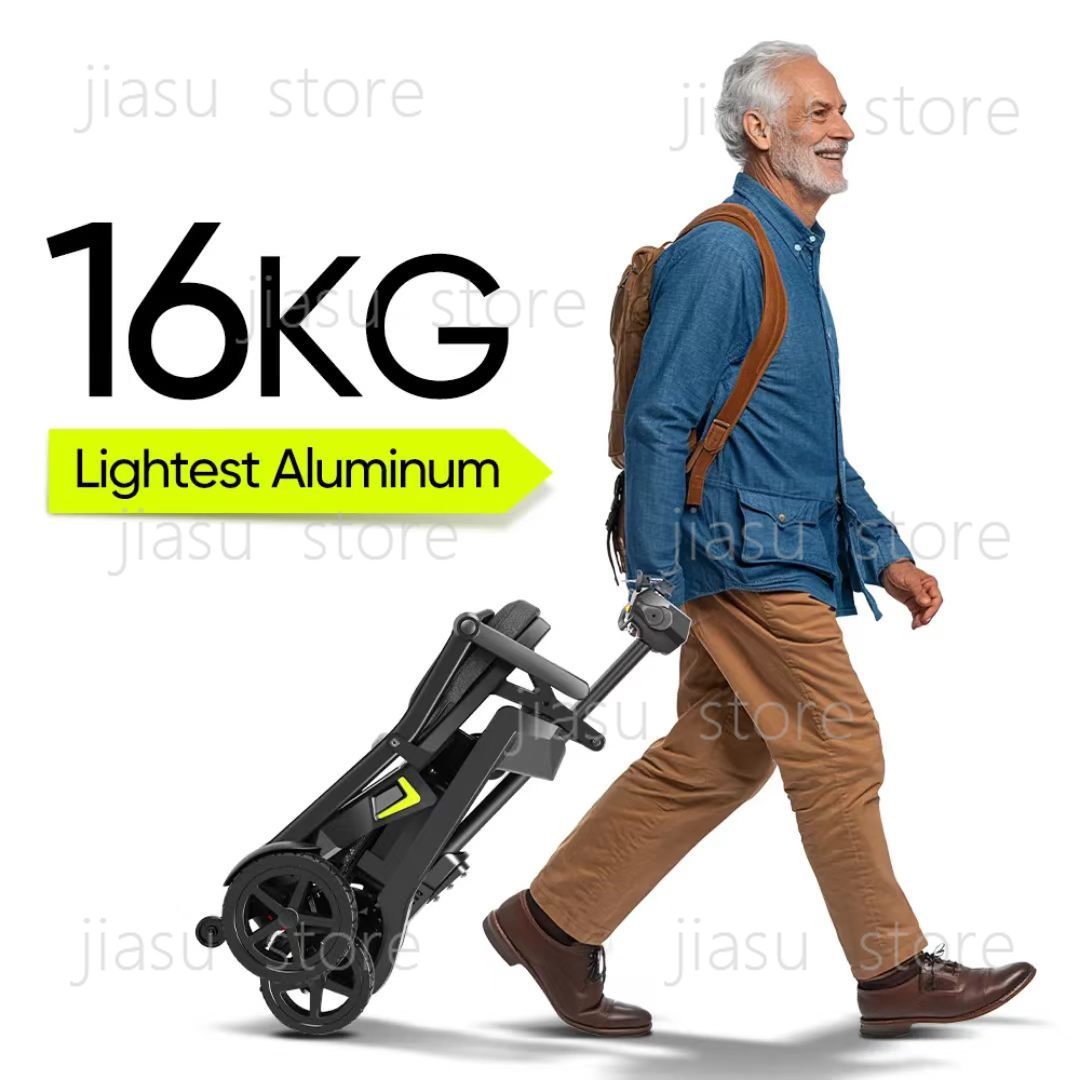 Smart Elderly Home - Scooter Elettrico Pieghevole a 4 Ruote