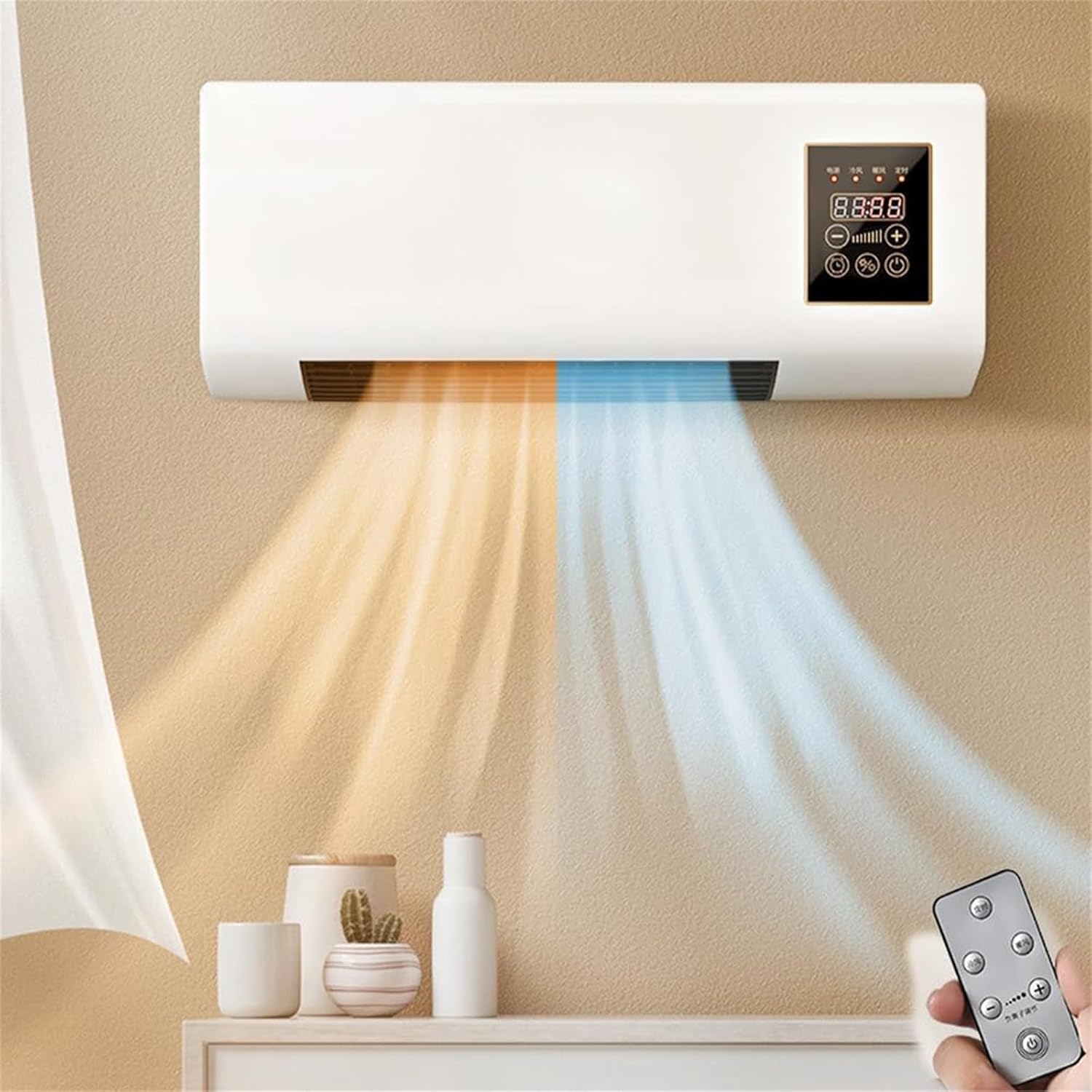 Smart Bathroom Fan - Condizionatore d'Aria/Termoventilatore da Parete - Unità
