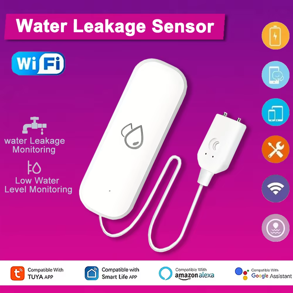 Smart Home Proxmox - Sensore Allarme Perdite d'Acqua WiFi Tuya