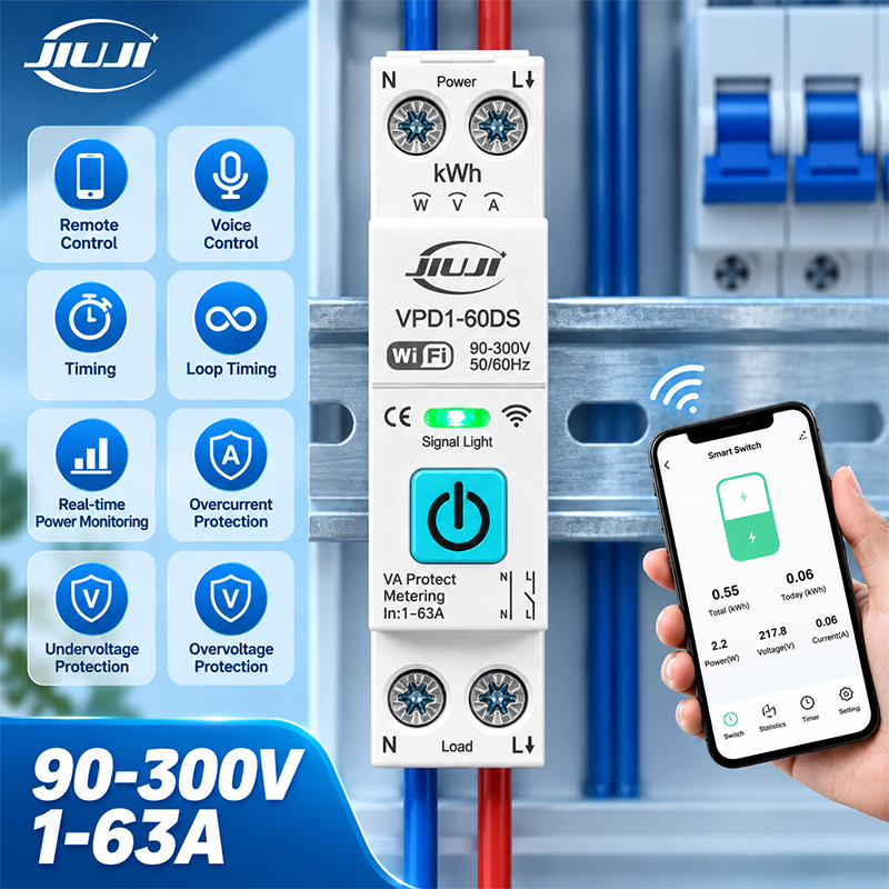 Tuya Wifi Socket - Interruttore Intelligente WiFi per Guida DIN