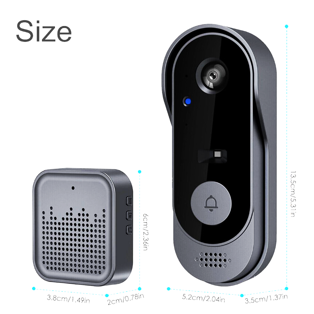 Wifi Doorbell Camera - Videocitofono Wi-Fi Tuya APP con Angolo