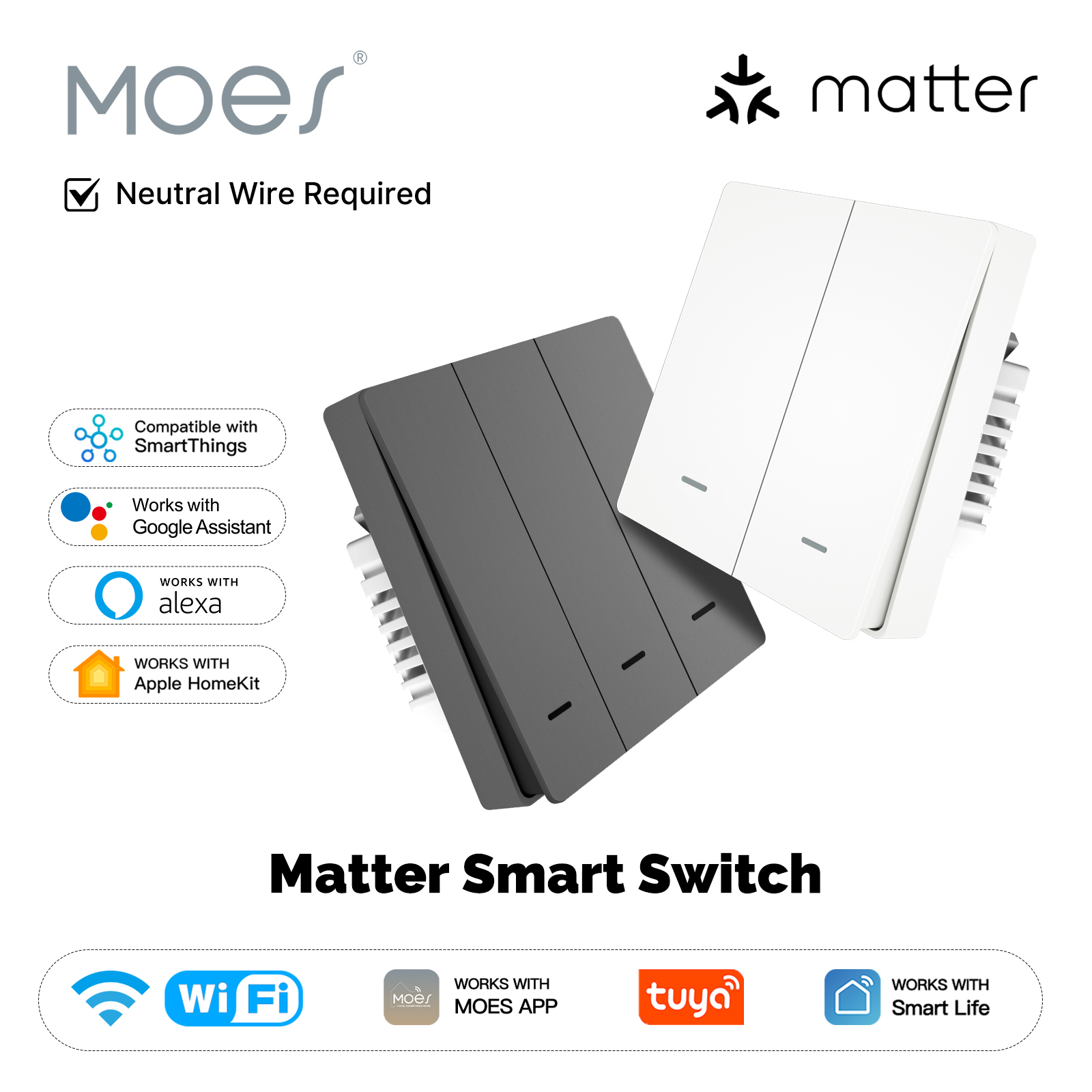 Smart Home Proxmox - MOES Matter Tuya WiFi Smart Light