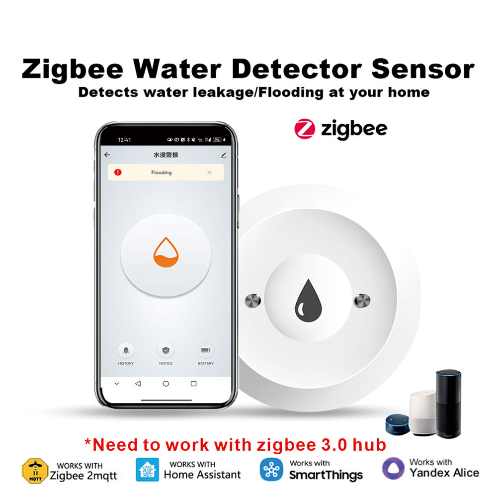 Smart Home Water Level Sensor - Sensore Intelligente ZigBee per Perdite d'Acqua,