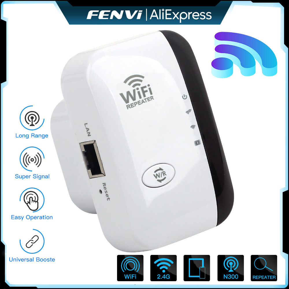 Smart Home Network - FENVI Ripetitore WiFi Wireless 300Mbps 2.4Ghz