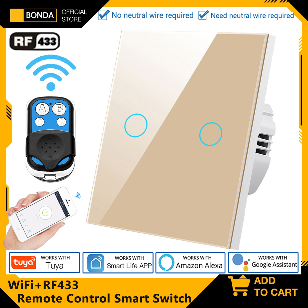 Smart Home Proxmox - Tuya EU WiFi + RF433 Interruttore