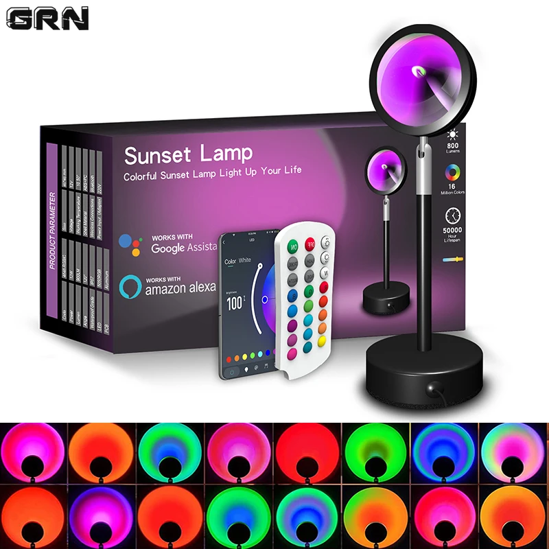 Smart LED Sunset Lamp Colorful - Smart Home Network recensione e prezzo
