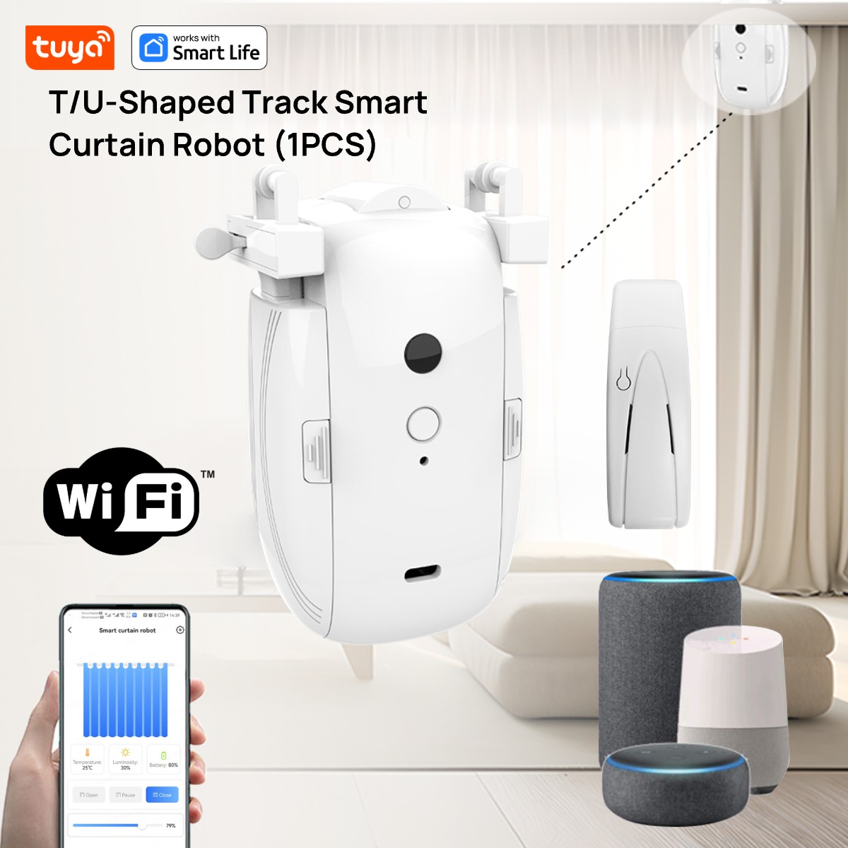 Robot per tende Tuya Smart WiF - Smart Home Proxmox recensione e prezzo