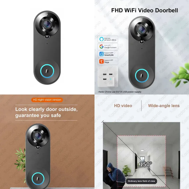Campanello Video WiFi Kadonio  - Wifi Doorbell Camera recensione e prezzo