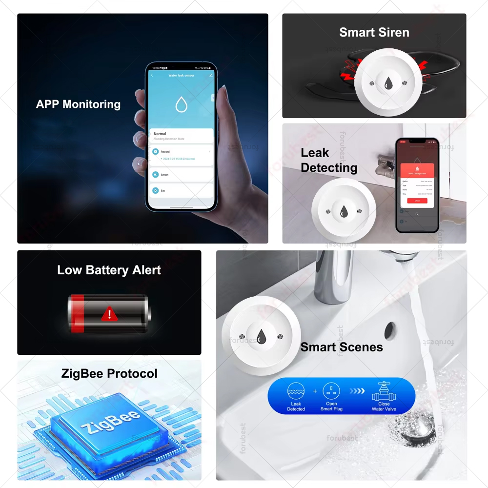 Smart Zigbee Sensore di Perdit - Smart Home Water Level Sensor recensione e prezzo