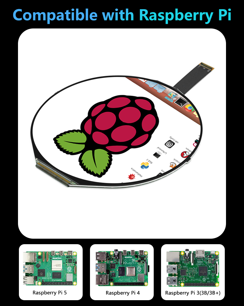 5 pollici IPS 1080*1080 Scherm - Smart Home Raspberry Pi recensione e prezzo